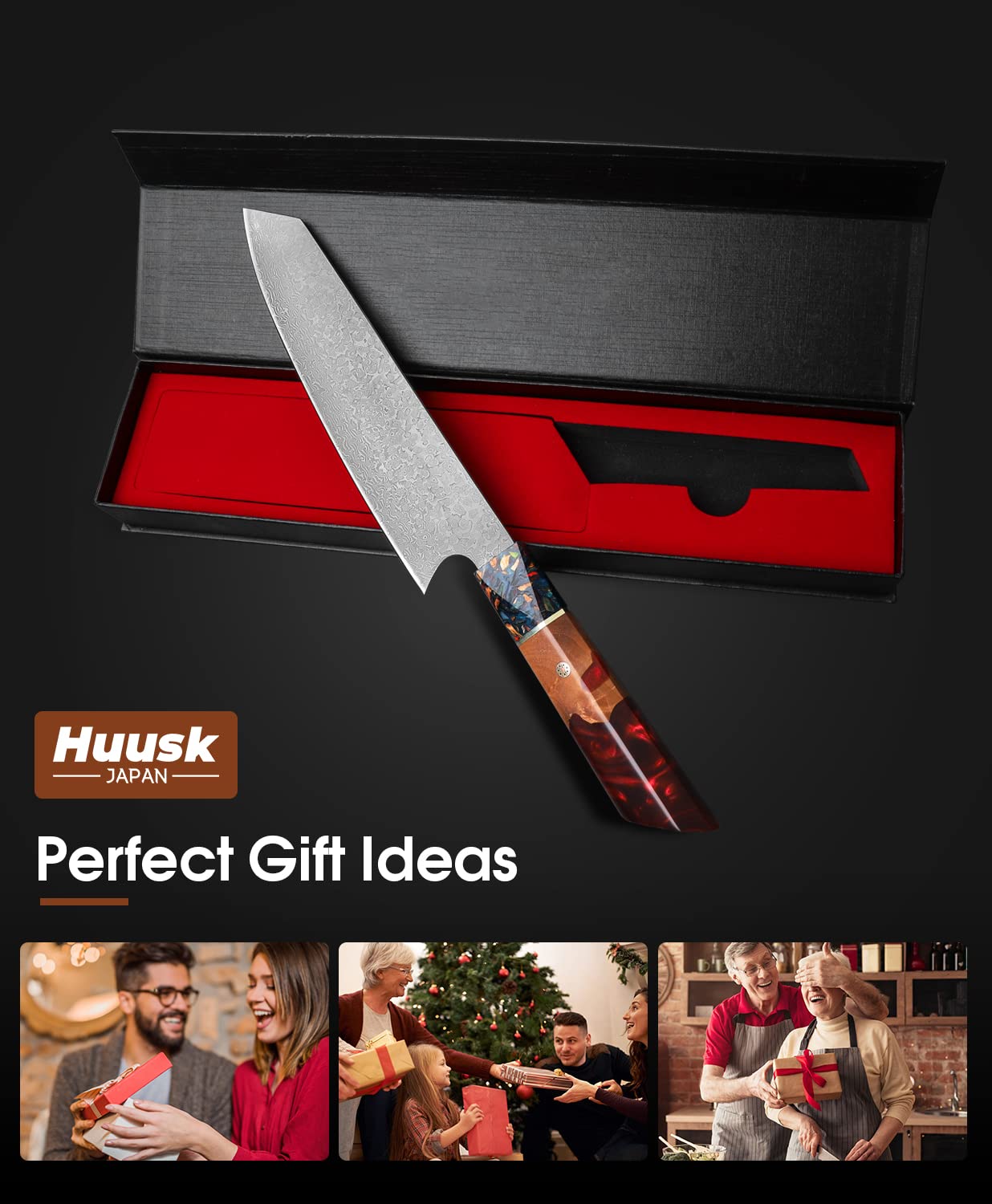 Huusk Premium Slicing Knife Bundle with Professional Meat Cutting Knife