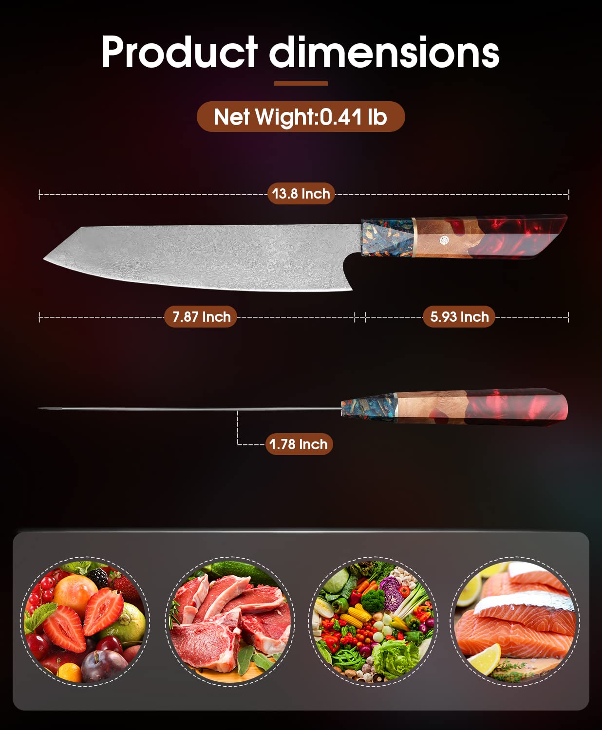 Huusk Premium Slicing Knife Bundle with Professional Meat Cutting Knife