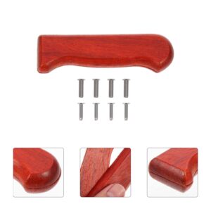 Hemoton Kitchen Knife Handle Wooden Cutter Hand Grip Knife Repair Handle Chef Knives Replacement for DIY Knife Making Accessory