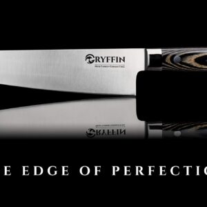 Gryffin Chef Knife 8 inch High Carbon German Steel Full tang for Kitchen with ergonomic pakkawood handle ultra sharp blade edge