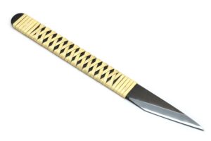 yoshihiro high carbon white steel #1 kiridashi knife made in japan chef tools (width:18mm)
