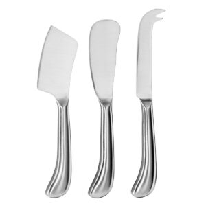 oggi 7543 stainless steel 3-piece cheese knife set
