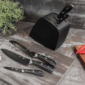 Rockingham Forge Ashwood Series 4" Paring Knife Kitchen Peeling Knife with Ice Hardened Vanadium Steel Blades