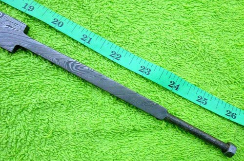 Damascus Steel Blank Blade Custom Handmade 26" Hunting Sword Blank Blade for knife making