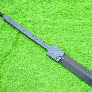 Damascus Steel Blank Blade Custom Handmade 26" Hunting Sword Blank Blade for knife making