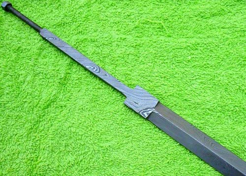 Damascus Steel Blank Blade Custom Handmade 26" Hunting Sword Blank Blade for knife making