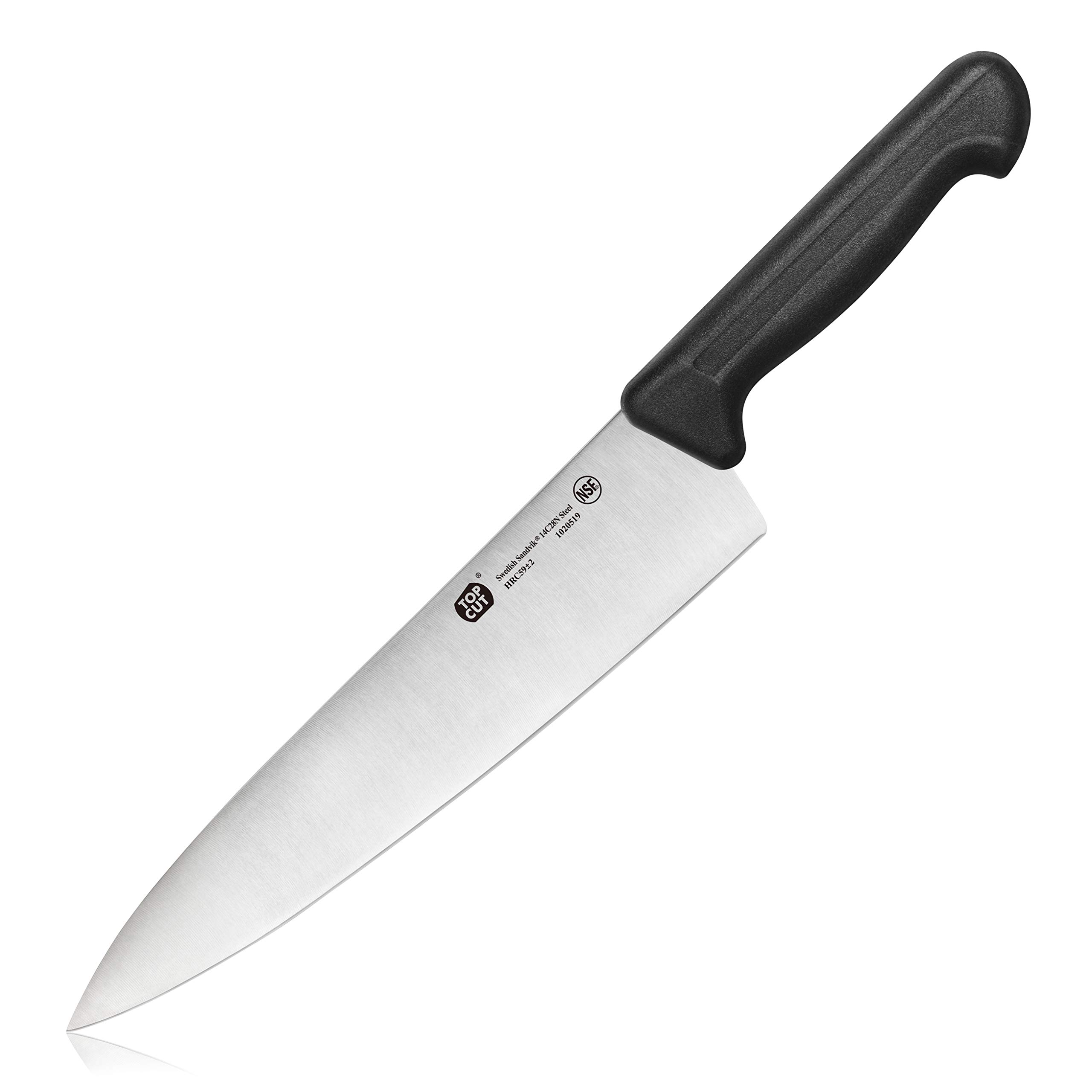 Top Cut by Cangshan P2 Series 1020519 Swedish 14C28N Steel Chef Knife, 10-Inch