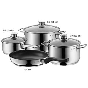 WMF "Diadem Cookware Set, Silver, 4-Piece