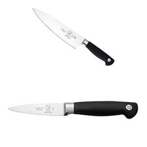 mercer culinary genesis 8-inch short bolster chef's knife and 3.5-inch paring knife