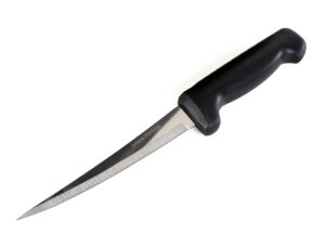 kitchen + home fillet knife – flexible 7” ultra sharp surgical stainless steel curved boning knife