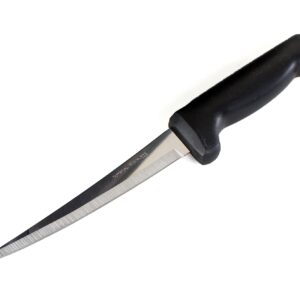 Kitchen + Home Fillet Knife – Flexible 7” Ultra Sharp Surgical Stainless Steel Curved Boning Knife