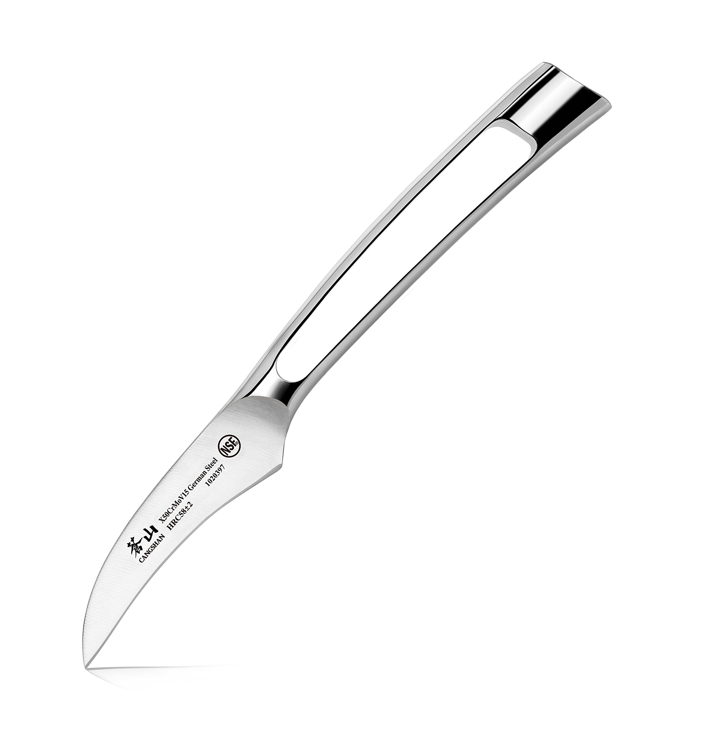 Cangshan N1 Series 1020397 German Steel Forged Peeling/Tourne Knife, 2.75-Inch Blade