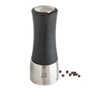 peugeot - madras u'select manual pepper mill - adjustable grinder - stainless steel & beechwood, graphite