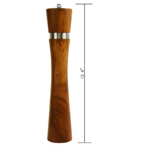 Kasaromi Salt and Pepper Mill -12.40 inch Wooden Salt and Pepper Mill