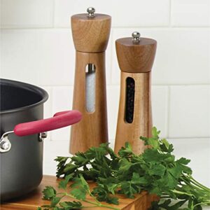 Rachael Ray Tools and Gadgets 2-Piece Acacia Salt and Pepper Grinder Set