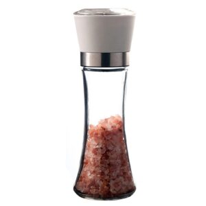 Manual Pepper Grinder - Adjustable Ceramic Sea Salt Grinder & Pepper Grinder (Orange)