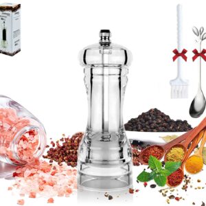 1PCS Pepper grinder Salt pepper grinder set Clear Mills transparent material transparent acrylic Kitchen seasoning supplies and tools pepper mill