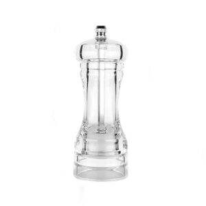 1pc clear acrylic pepper grinder mill 5 inch salt and pepper shaker salt grinder pepper mill shakers refillable with adjustable coarseness ceramic rotor