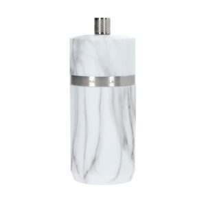 masterclass salt or pepper grinder, plastic, marble effect, 12 cm