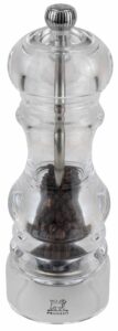 peugeot nancy pepper mill, 8.67in, transparent