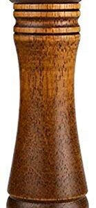 Refillable Wooden Pepper Mill - Big Solid Oaken Wood Gourmet Professional Mills Shaker with Strong Non-corrosive Adjustable Ceramic Grinder Mechanism - Fine to Coarse - 8 in