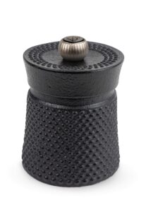 peugeot bali fonte cast iron pepper mill, 8cm/3 in, black