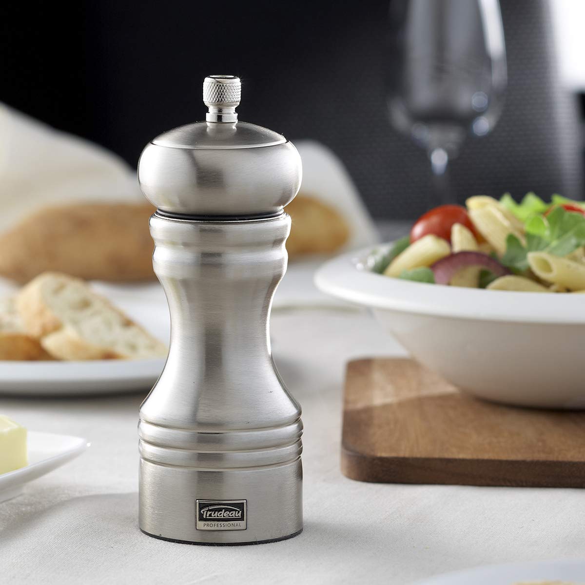 Trudeau Professional Pepper Mill, 6", Stainless Steel