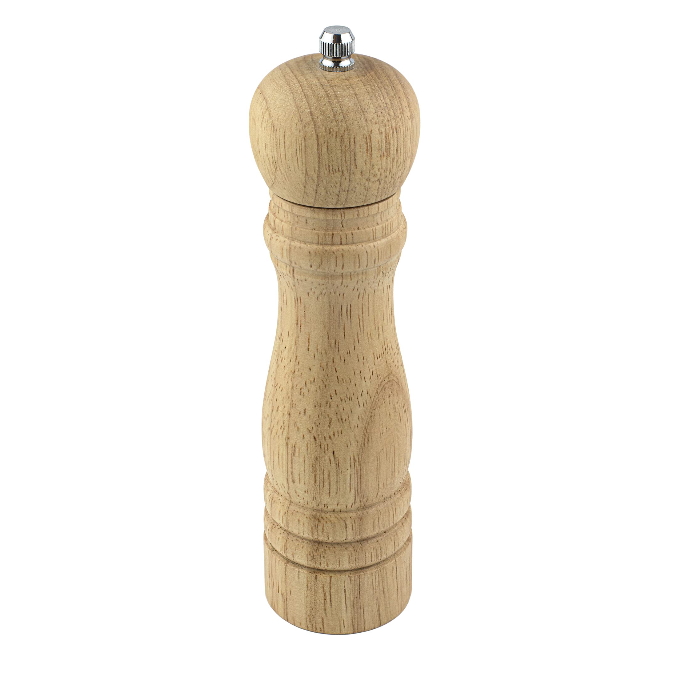 Wooden Pepper Mill, Adjustable Peppercorn Grinder