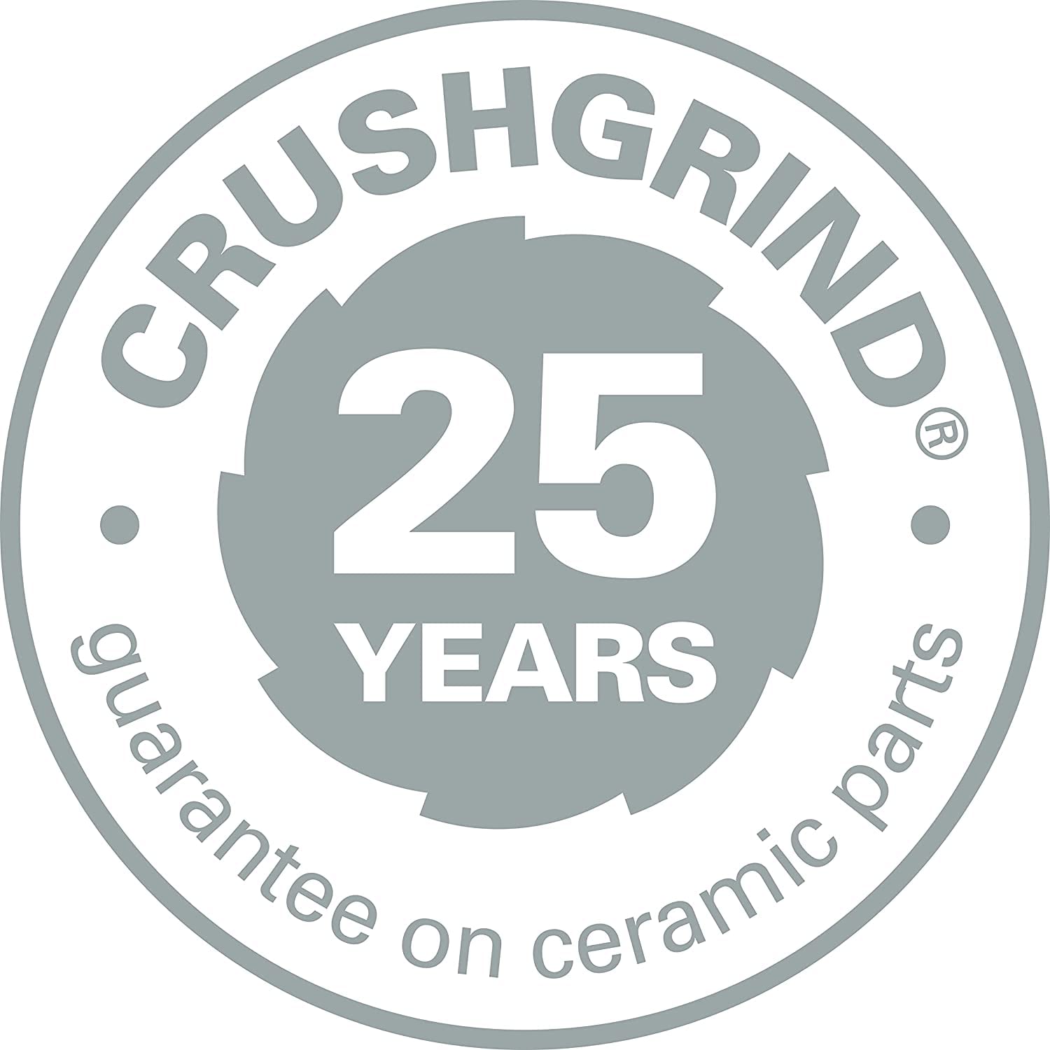 CrushGrind Ceramic Grinder for DIY Salt Pepper or Spice Mills with Adjustable Grinding Setting (10.2" - Pack of 1)