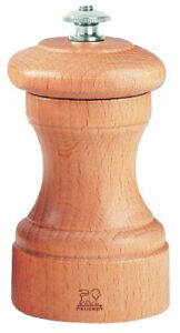 peugeot 800-1 bistro 4-inch pepper mill, natural, 3,94in, white