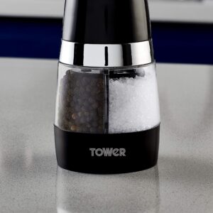 Tower Duo Electric Salt/Pepper Mill, Black