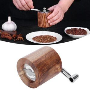Manual Pepper Grinder, Adjustable Thicknesses Spices Mill Grinding Tool with Long Crank, Suitable for Home, Restaurant, Outdoor Barbecue
