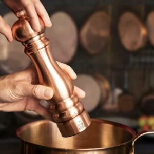 Peugeot Paris Chef u'Select Copper Plated Pepper & Salt Mill Gift Boxed Set, 9-in