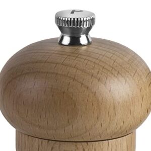 Cole & Mason HA0824P Beech Capstan A8 Pepper Mill, Precision+ Wooden, Beech Wood, 200mm, Single, Includes 1 x Pepper Grinder, Lifetime Mechanism Guarantee