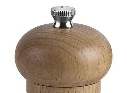 Cole & Mason HA0824P Beech Capstan A8 Pepper Mill, Precision+ Wooden, Beech Wood, 200mm, Single, Includes 1 x Pepper Grinder, Lifetime Mechanism Guarantee