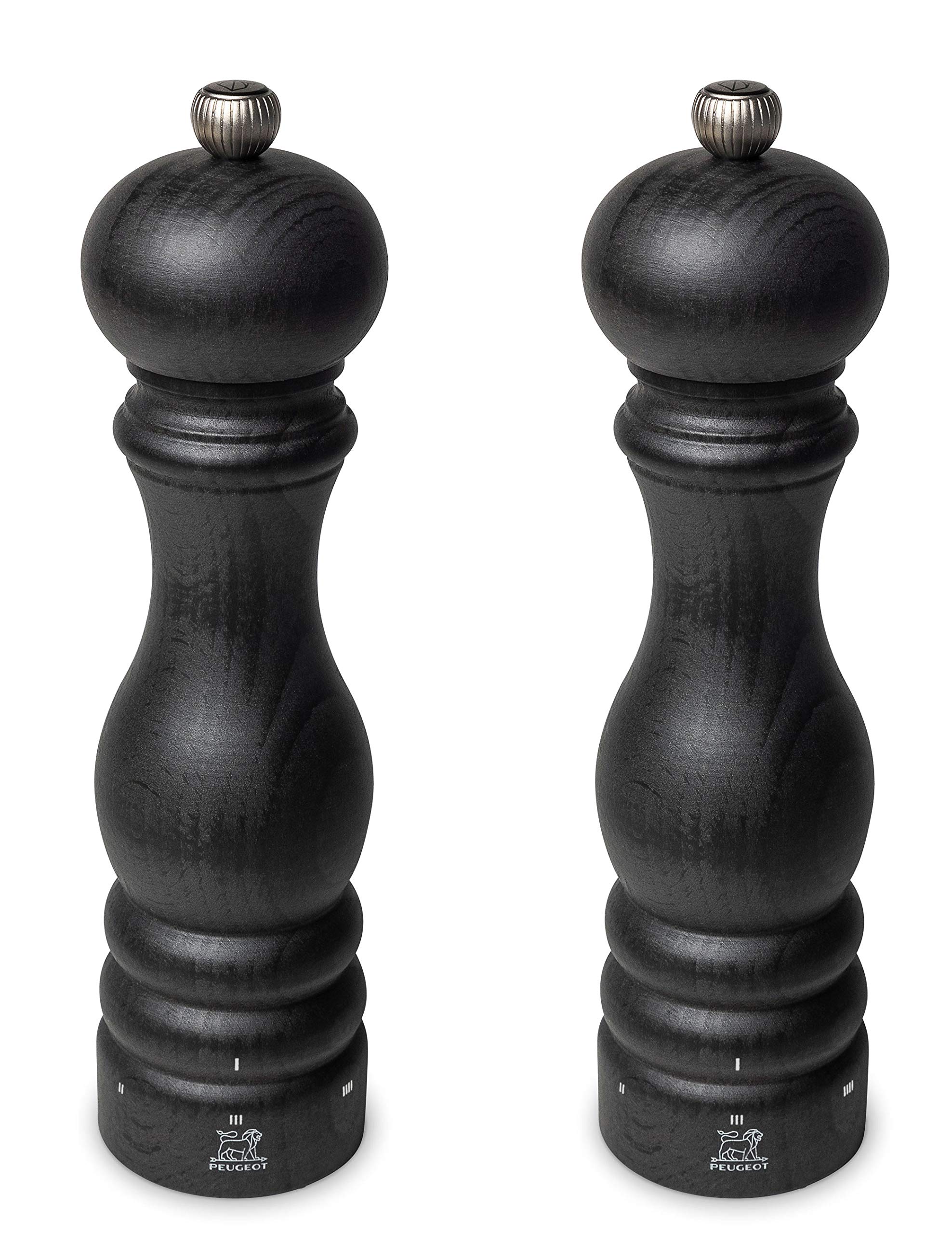 Peugeot Paris U'Select 9-Inch Pepper & Salt Mill Set, Graphite, Gift Boxed