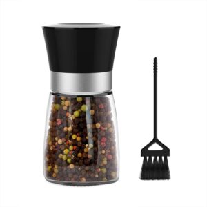 tingfeng epare salt or pepper grinder, best spice mill one handed pepper grinder, mini unicorn pepper grinder( 1p) (black)