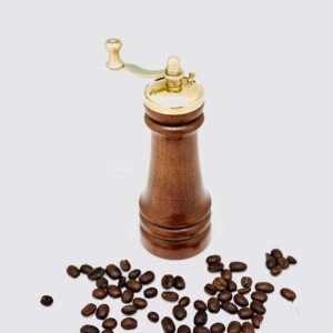 Tarihi Değirmenci Sözen 5" Handmade Manual Wooden Pepper Mill Grinder Portable Hand Crank Gourmet