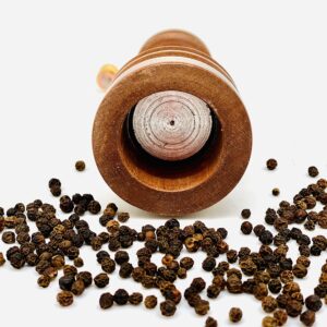 Tarihi Değirmenci Sözen 5" Handmade Manual Wooden Pepper Mill Grinder Portable Hand Crank Gourmet