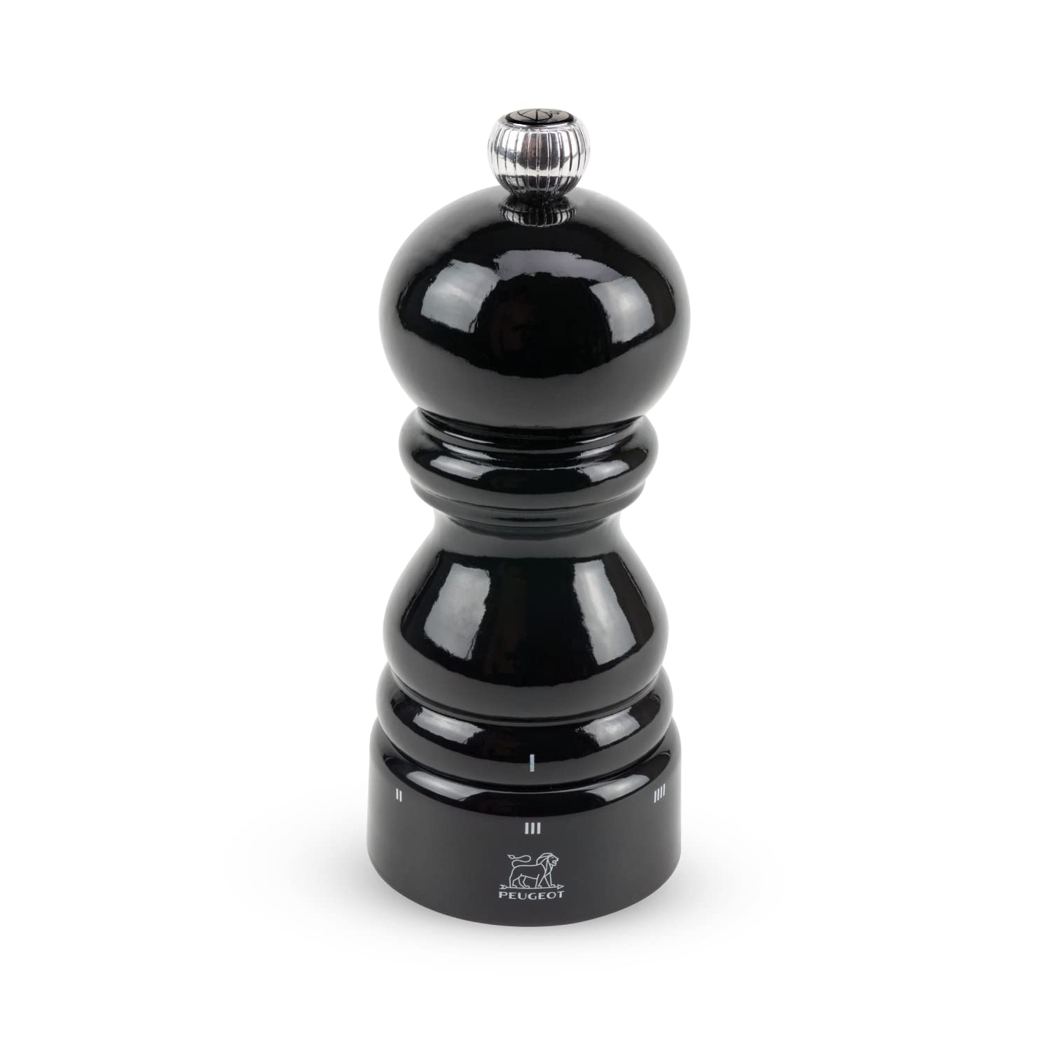 Peugeot Paris Manual Adjustable Grinder Pepper Mill, 12cm/4-3/4, Black