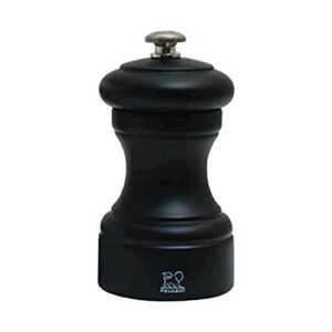 peugeot bistro pepper mill, 10cm-4inc, matte black