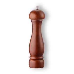 wooden pepper grinder, adjustable coarseness pepper mill, adwset ceramic grinding peppercorn salt refillable kitchen gadgets, salt grinder with adjustable rotor/8 inch