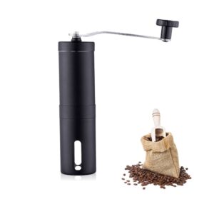 cylovinho black pepper grinder, refillable turkish spice mill with adjustable coarseness, manual pepper mill with handle, spice grinder metal with hand crank, manual coffee bean grinder