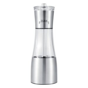 2 in 1 stainless steel manual dual salt & pepper grinder spices mill grinder shaker with adjustable coarseness kitchen cooking tools