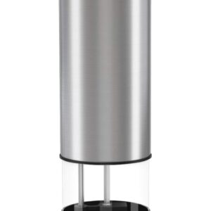 Electric Pepper Grinder or Salt Grinder – Battery Operated Automatic Spice Grinder - Pepper Mill with Light and Adjustable Ceramic Grinder by Velvastar