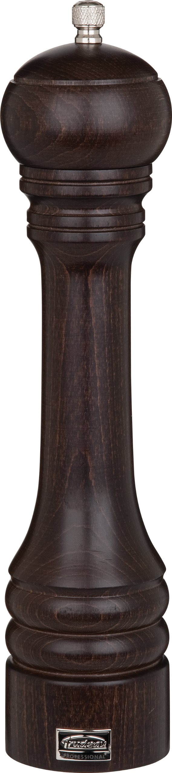 Trudeau Wood Professional Pepper Mill, 12", Chocolate