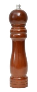 wooden pepper mill or salt mill adjustable coarseness wooden peppermill ceramic grinding mechanism refillable wood pepper grinder for your kitchen and cooking (8 inch) (2)