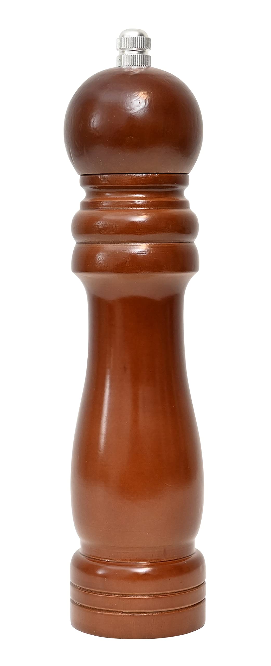 Wooden Pepper Mill or Salt Mill Adjustable Coarseness Wooden Peppermill Ceramic Grinding Mechanism Refillable Wood Pepper Grinder for your Kitchen and Cooking (8 inch) (2)