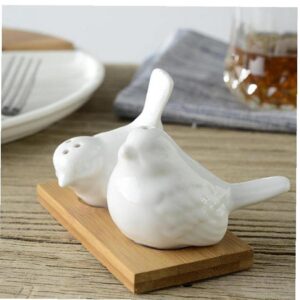 froiny 2pcs love doves birds salt and pepper shakers kitchen dÃcor wedding ceramic gift,white,3.5cmx6cm