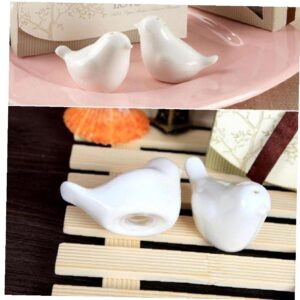 Froiny 2pcs Love Doves Birds Salt and Pepper Shakers Kitchen DÃcor Wedding Ceramic Gift,White,3.5cmx6cm